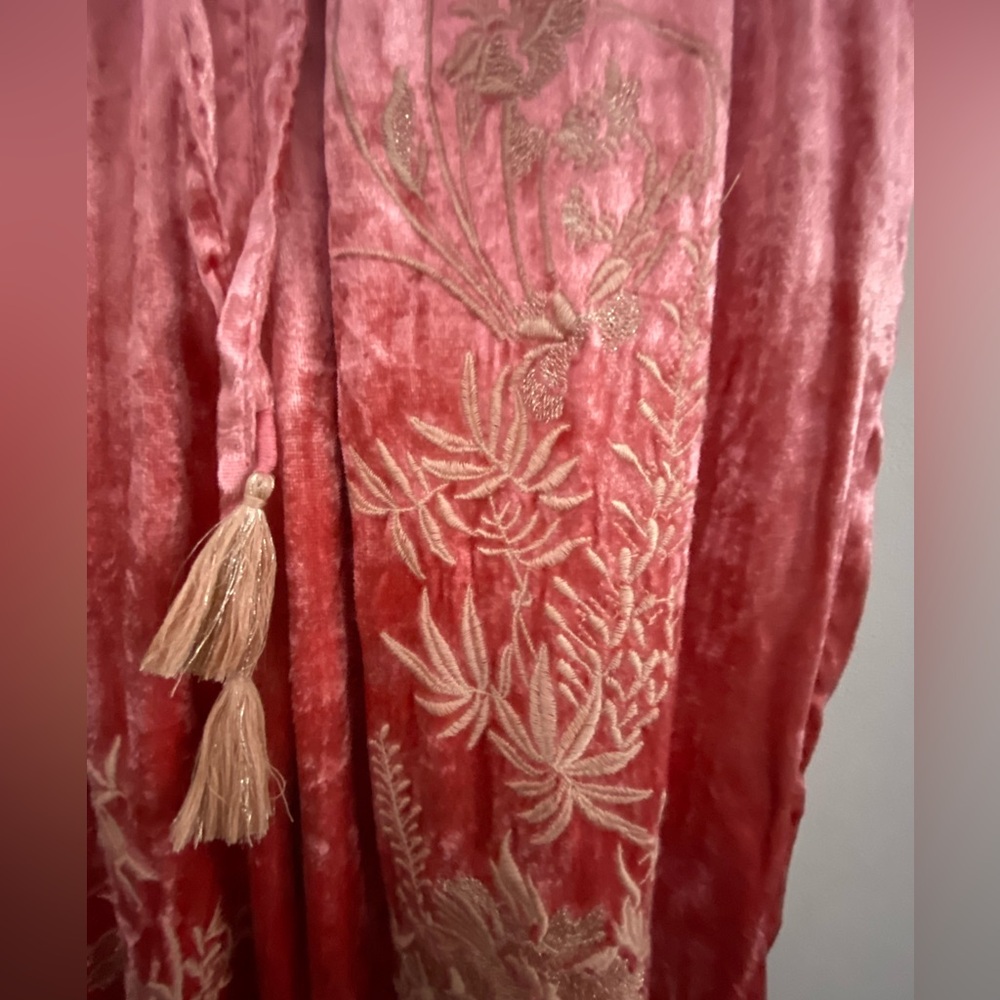 Anthropologie Rosie Embroidered Velvet Joggers - Picture 13 of 13
